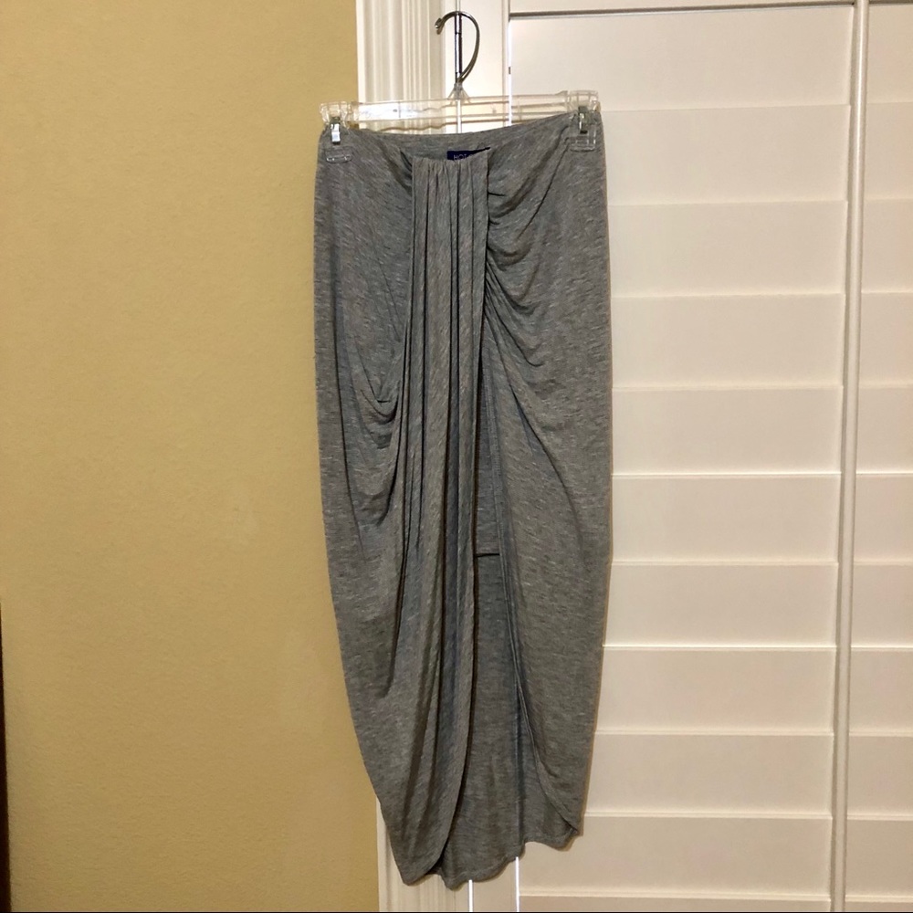 Gray Asymmetrical Skirt